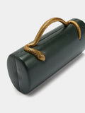 Phatbird Snake Handle Suede Clutch Bag