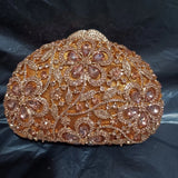 Phatbird Rose gold Rhinestone Clutch Bag
