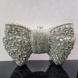 Phatbird Rhinestone Bow Clutch Bag