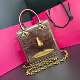 Phatbird Red Smiling Face Crossbody Bag