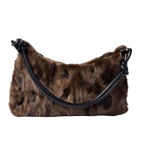 Real Fur Shoulder Bag Women