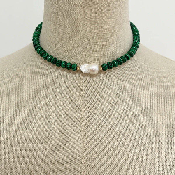 Phatbird Creative Fashion Women Horse Coin Pendant Charm Necklace Handmade Rope Knot Malachite