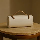 Phatbird Snake Handle Suede Clutch Bag