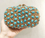 Phatbird Big Rhinestone Gem Clutch Purse