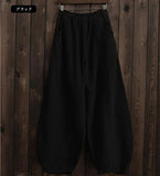 Phatbird cotton wide leg bloomer trousers with high elasticated waist - view 4