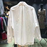 Phatbird puff sleeve shirt with pointed turn down collar - view 4