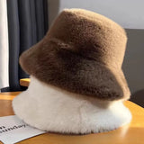 Fluffy Faux Fur Bucket Hat