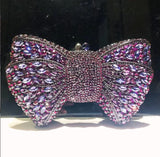 Phatbird Rhinestone Bow Clutch Bag