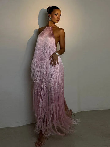 Phatbird Sleeveless Tassel Dress