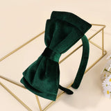 Double-Layer Velvet Bow Headband