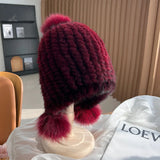 Luxury Mink Fur Beanie