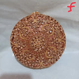 Phatbird Rose gold Rhinestone Clutch Bag