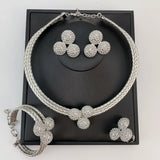 Phatbird Tri-Tone Crystal Bridal Set