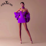 Phatbird Crimson Siren Rhinestone Mini Dress