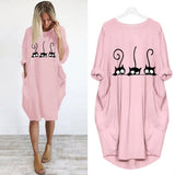 Loose Long-Sleeve Dress