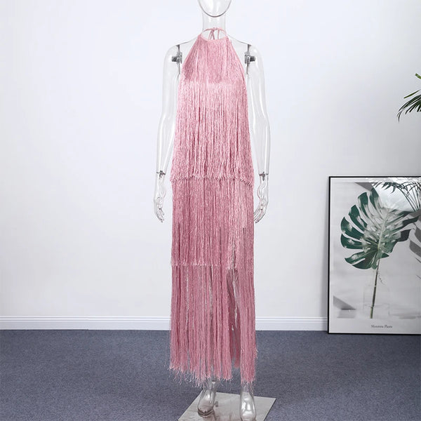 Phatbird Sleeveless Tassel Dress