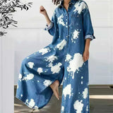 Phatbird Striped Denim-Look Wide-Leg Jumpsuit
