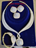4-Pieces Square Statement Jewellery set