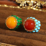 Phatbird Vintage Orange Natural Stone Ring