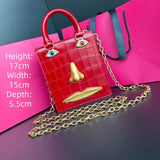 Phatbird Red Smiling Face Crossbody Bag