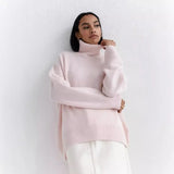 Phatbird Velvet-Touch Ruched Mock Neck Sweater