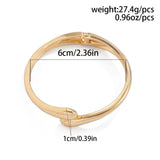 Phatbird Twisted Waterdrop Open-Cuff Bangle