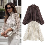 Phatbird Polka Dot Tiered Blouse – Phatbird
