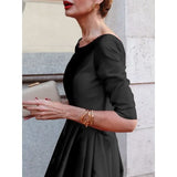 Women's Elegant Banquet Midi Dress