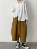 Phatbird high waist cotton harem trousers with tapered ankle - view 11