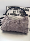 Real Fur Shoulder Bag Women