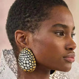 Phatbird Couture Mosaic Enamel Statement Earrings