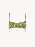 Phatbird Sequin Tassel Crop Top & Mini Skirt Set