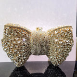 Phatbird Rhinestone Bow Clutch Bag