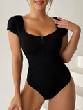 Phatbird Short Sleeve One Piece Swimsuit