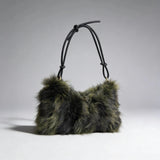 Winter Fox Fur Women's Fashion Bag