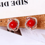 Luxury Zircon Pearl Earrings