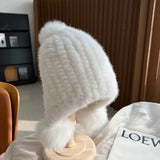 Luxury Mink Fur Beanie