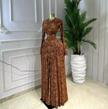 Phatbird Long Sleeve A-line Maxi Dress