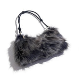 Winter Fox Fur Women's Fashion Bag
