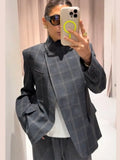 Phatbird Avant-Garde Plaid Blazer