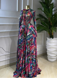 Phatbird Tie Dye Print Long Dress