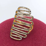 Phatbird Trendy Stacks Charm Statement Ring for Women  Cubic Zircon Finger Rings