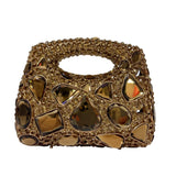 Phatbird Green Big Stone Diamond Clutch Bag