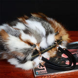 Designer Luxury Soft Fox Hair Handbag