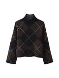 Phatbird Plaid Knit Top & Mini Skirt