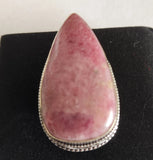 Phatbird Large Rhodonite Statement Ring