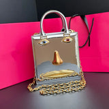 Phatbird Red Smiling Face Crossbody Bag