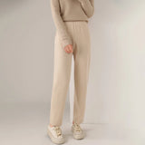 Wool autumn and winter high waisted small leg pants