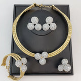 Phatbird Tri-Tone Crystal Bridal Set