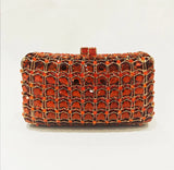 Phatbird Big Rhinestone Gem Clutch Purse